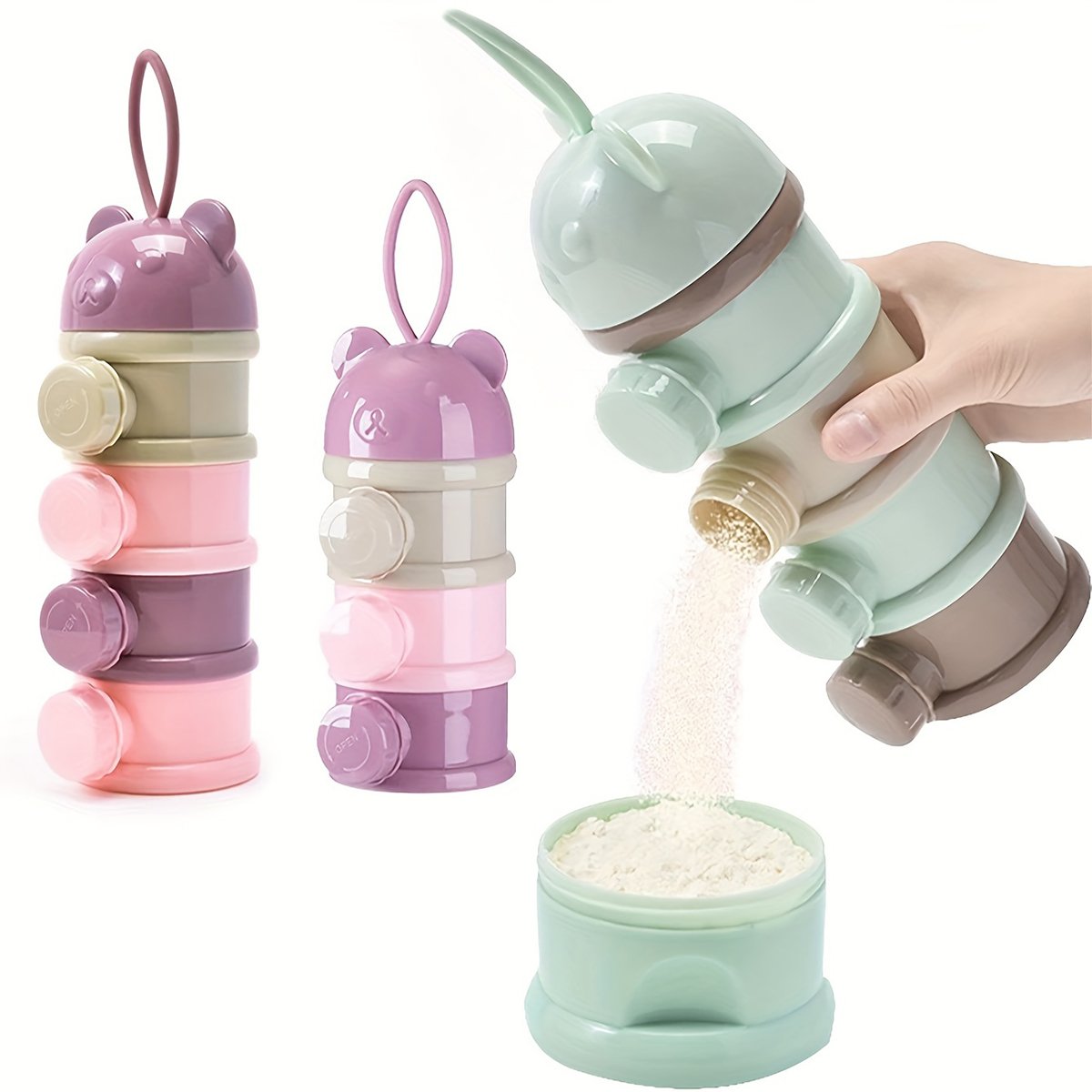 Baby Food Nan - Askılı Büyük Kapasiteli Bebek Süt Tozu