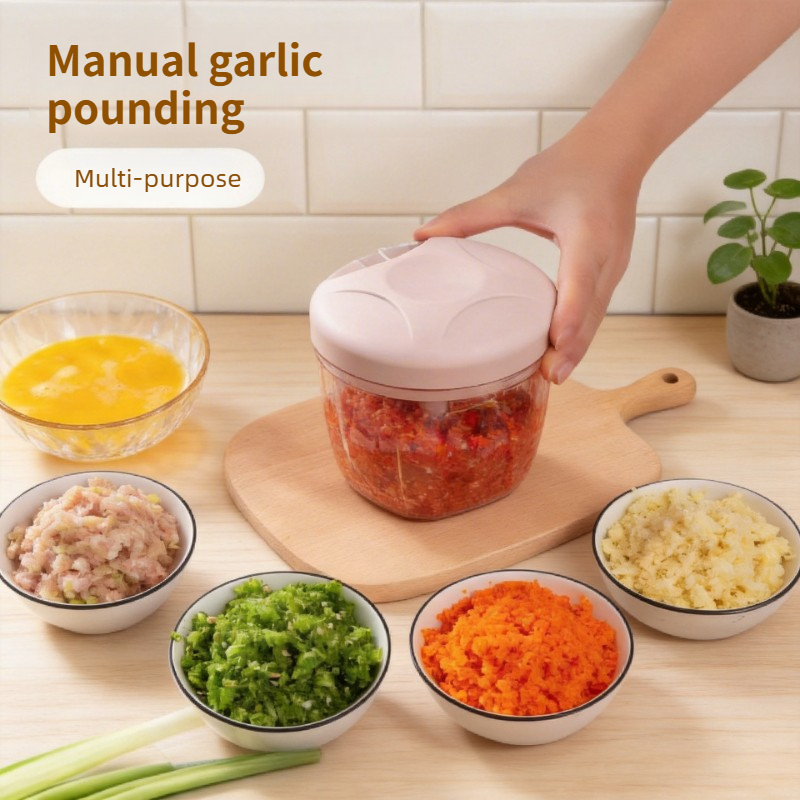 Baby Kitchen Food - Büyük Manuel Sarımsak Ezici Doğrayıcı Dayanıklı