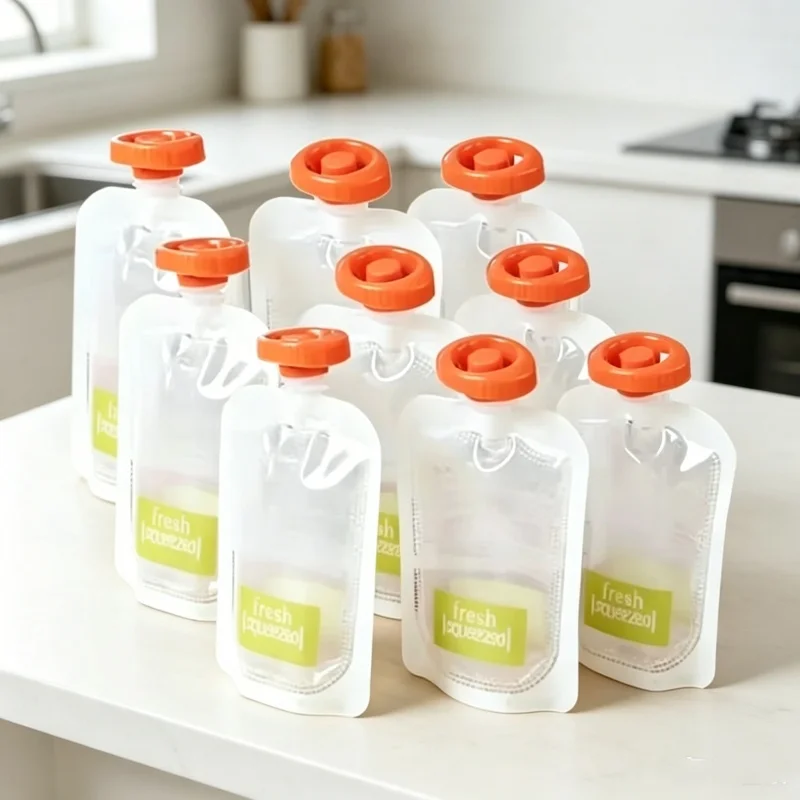 Baby Food Organic - Organik Bebek Besleme Torbaları 50 Adet