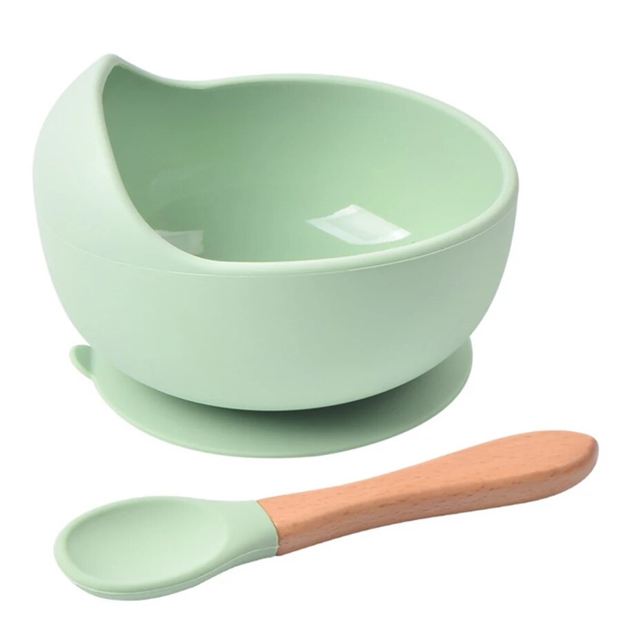 Baby Food Dinner - Yüksek kaliteli dökülmeye dayanıklı silikon besleme