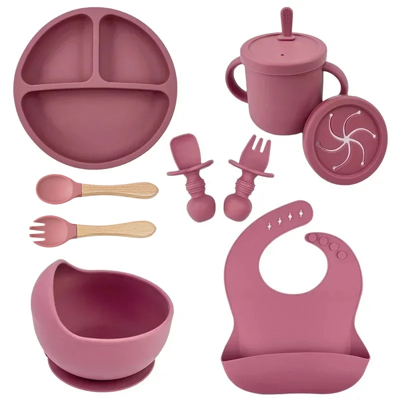 Baby Food Dinner - Gıda Sınıfı Silikon Çocuk tabak seti