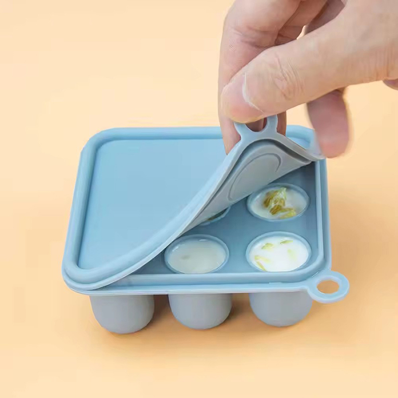 Baby Food Hero - Silikon Bebek Maması Dondurucu Tepsi Kapaklı
