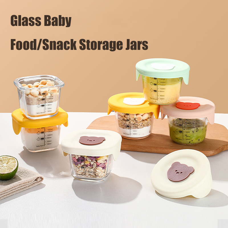 Baby Food Hero - 180ml cam bebek maması saklama kavanozları