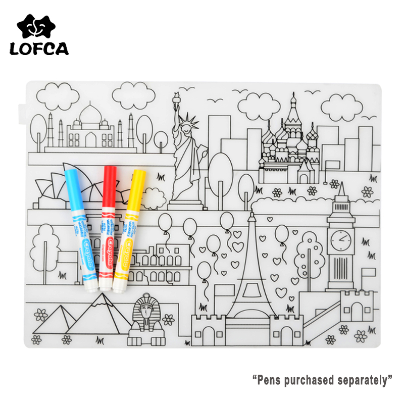 Baby Food Dinner - Silikon bebek Placemat 1 adet bebek