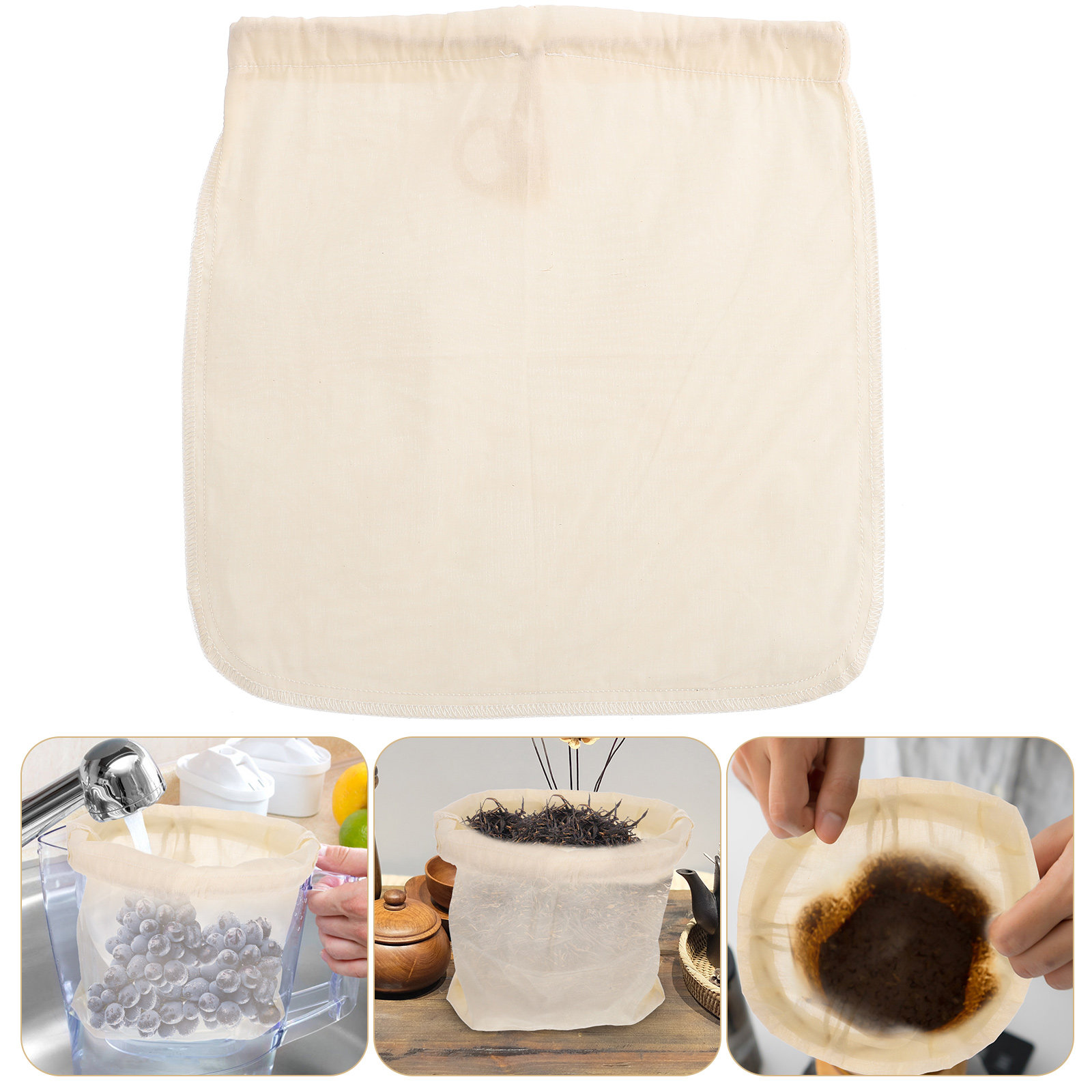 Baby Food Filter - Gıda Sınıfı Pamuklu Bez Filtre Kesesi