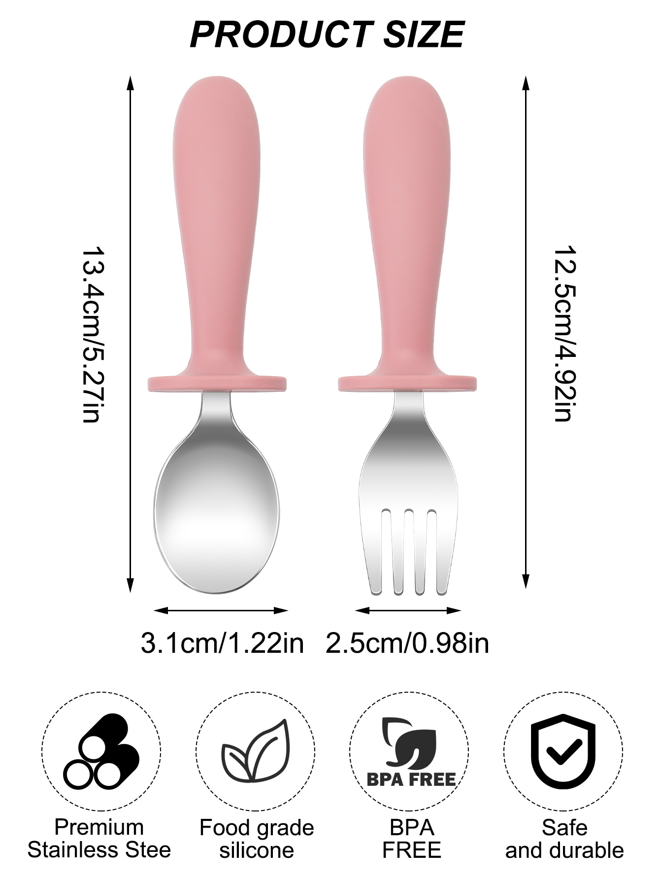 2 adet paslanmaz çelik çatal k - Baby Food Weaning incelemesi ve fiyatı